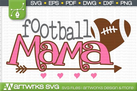 Football mom SVG files for Cricut | Sports svg