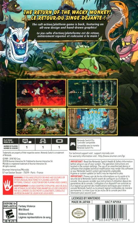 Toki Retrollector Edition Cover Or Packaging Material Mobygames