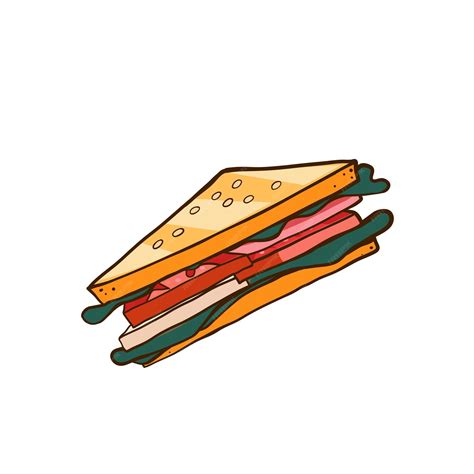 Premium Vector Sandwich Icon Cartoon Vector Illustration Of Sandwich