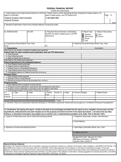 Sba Form Sf 425 Fill Online Printable Fillable Blank Pdffiller Riset