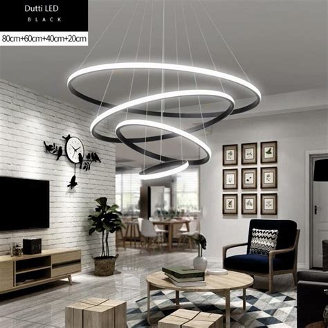 Dutti D0070 LED Chandelier Acrylic Modern Minimalist Restaurant Ring