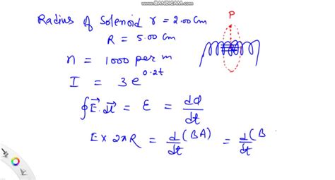 SOLVED A Solenoid Has A Radius Of 2 00 Mathrm Cm And 1000 Turns Per