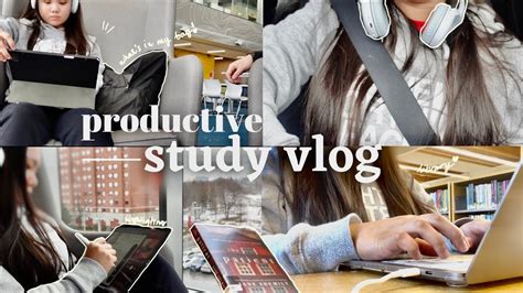 Productive Study Vlog College Days In My Life Studying At Library