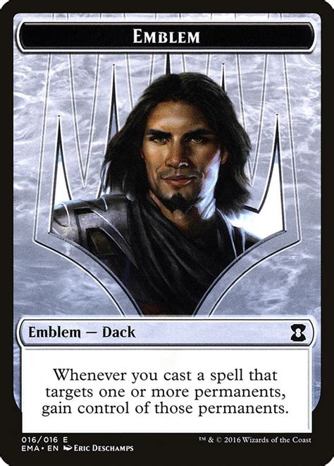 Emblem Dack Fayden Eternal Masters Magic The Gathering