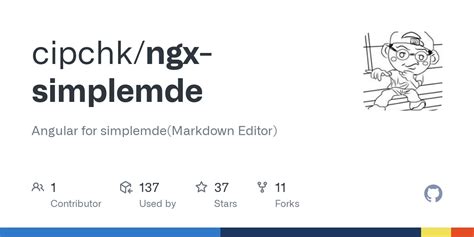 GitHub Cipchk Ngx Simplemde Angular For Simplemde Markdown Editor