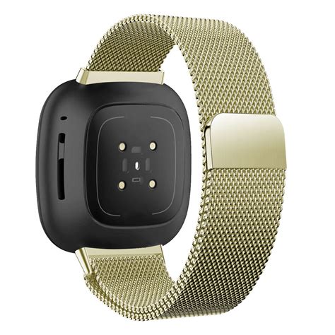 Fitbit Sense Milanese Loop Band Retro Goud Smartwatchbanden Nl