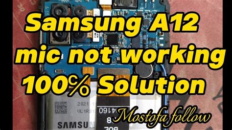 Samsung A12 Mic Jumper Solution 100℅ Working Youtube