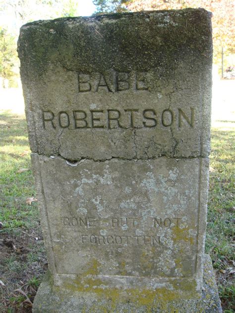 Squire Wesson Babe Robertson Find A Grave Memorial