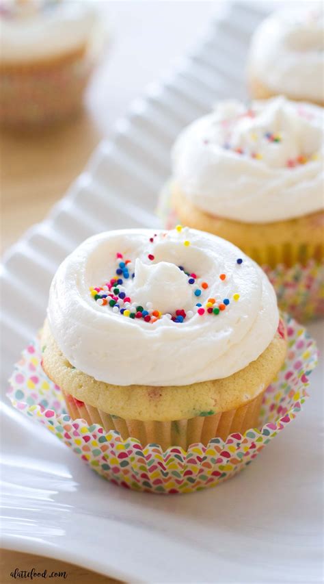 These Homemade Funfetti Cupcakes Are Light Fluffy And Full Of Sweet