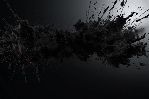 Abstract Black Splat Grunge Background Premium Ai Generated Image