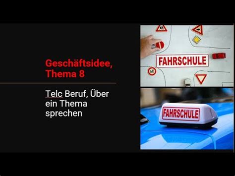 Geschäftsidee Thema 8 Telc Beruf Über ein Thema sprechen YouTube