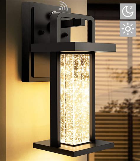 Modern Dusk To Dawn Outdoor Wall Lighting Led Porch Light Fixture Wall