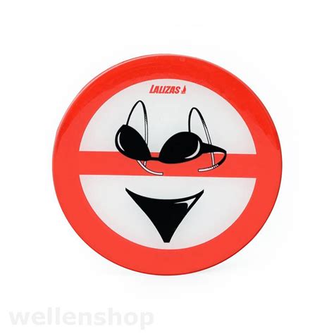 Aufkleber Kunststoff Bikini Verboten
