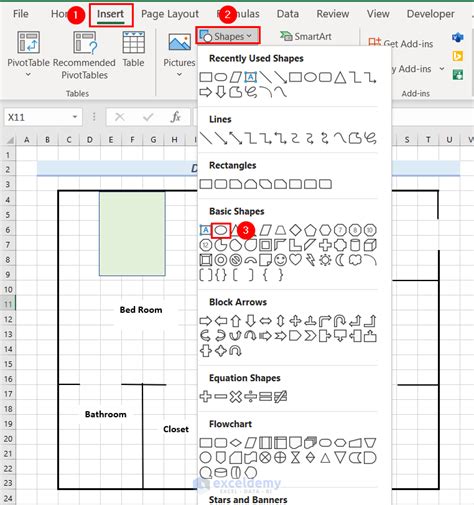 How To Draw Engineering Drawing In Excel 2 Suitable Examples