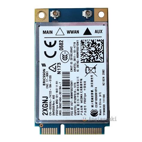 Unlocked Ericsson F Gw Dw Wireless G Wwan Card Mini Pci E For