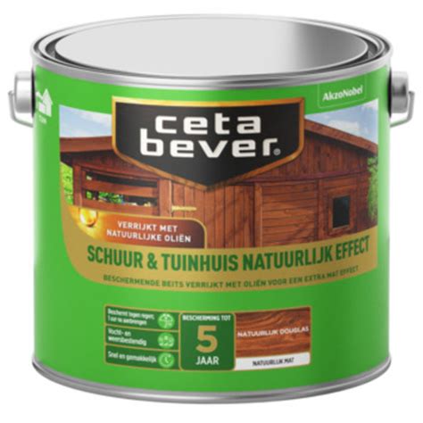 Cetabever Beits Schuur En Tuinhuis Natuurlijk Effect Mat Douglas 2