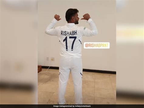 Virat Kohli Rishabh Pant Pose In New Test Jerseys With Names And