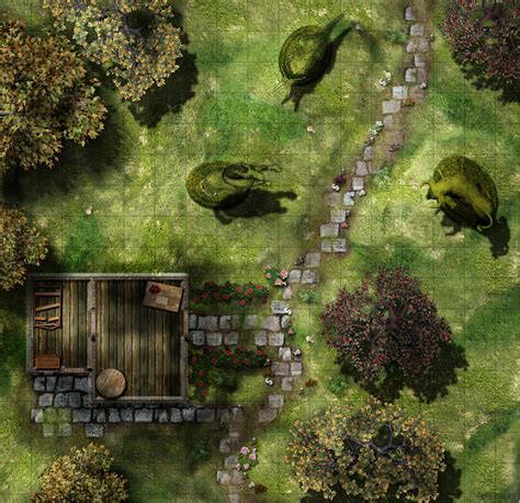 Gardmore Encounter Groundskeeper S Cottage Dungeon Maps Fantasy