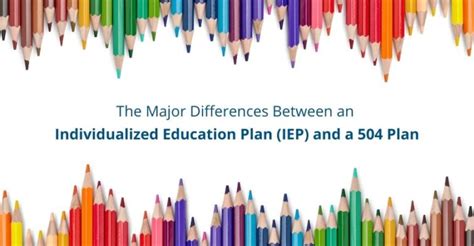 The Major Differences Between An Individualized Education Plan Iep And A 504 Plan