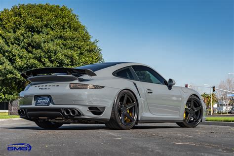 Nardo Grey Porsche 9911 Turbo S Gmg Racing