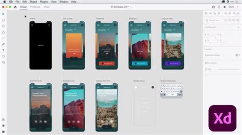 Adobe Xd Explore The User Interface Youtube