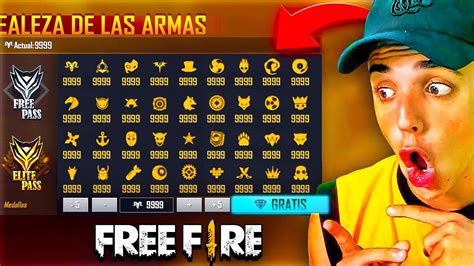 ASÍ CONSEGUIRÁS 9 999 MEDALLAS de PASE ÉLITE GRATIS en FREE FIRE