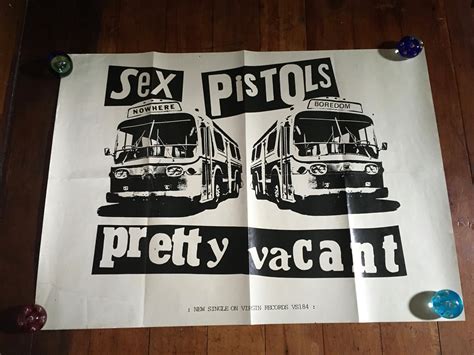 1977 Sex Pistols Pretty Vacant Jamie Reid Virgin Records Etsy