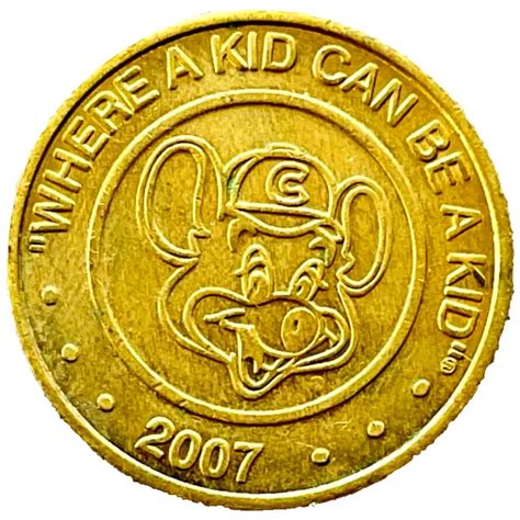 2007 CHUCK E CHEESE Game Token Original Vintage Pizza Restaurant Arcade