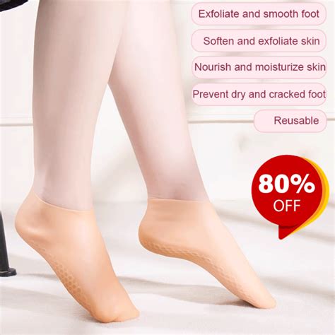 Lonice Store Foot Exfoliating Silicone Socks Full Foot Moisturizing