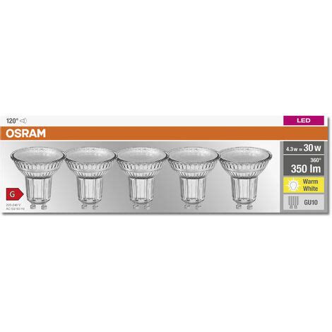 OSRAM Lampada LED Con Riflettore Attacco GU10 Warm White 2700 K 4 30 W