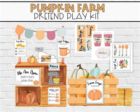 Fall Dramatic Play Center Pumpkin Farm Pretend Play Pumpkin Patch