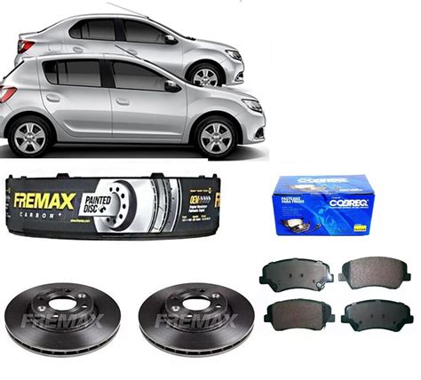 KIT PASTILHA DE FREIO DISCO DIANTEIRO RENAULT LOGAN SANDERO 1 0 1 6