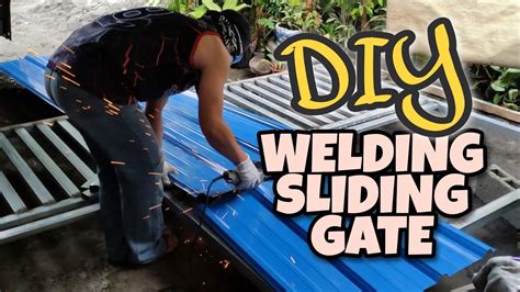 Diy How To Make Sliding Gate Step By Step Fabrication Slide Gate Youtube