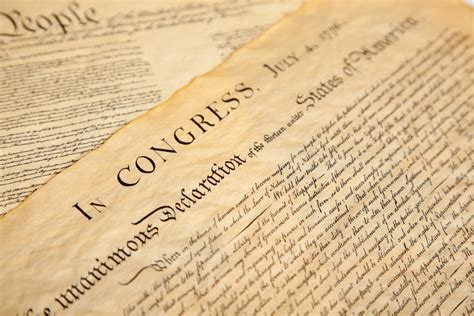 √ Signatures On The Declaration Of Independence