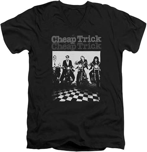 Cheap Trick Mens Cheap Trick V Neck T Shirt Amazonca Clothing