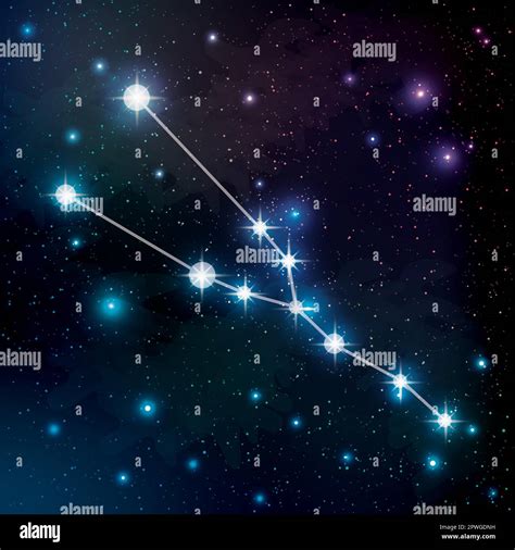 Taurus constellation in the night sky Stock Vector Image & Art - Alamy