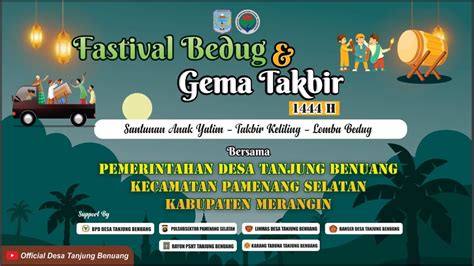 FASTIVAL BEDUG DAN GEMA TAKBIR 1444 H I PEMERINTAHAN DESA TANJUNG