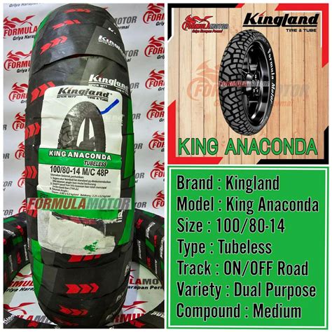 Jual Ban Kingland King Anaconda Ring Tubeless Dual