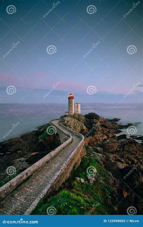 Sunset Over the Petit Minou Lighthouse Stock Image - Image of bretagne, long: 123998005