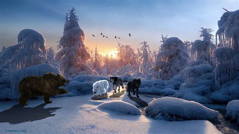 Snow Wolf by PeterBobAtFree on DeviantArt