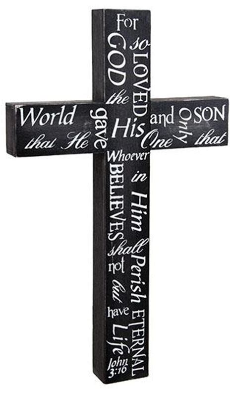 John 3:16 Cross | Bible Verse Wall Cross Irish Religious Gifts