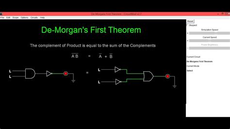 De Morgans First Theorem Youtube