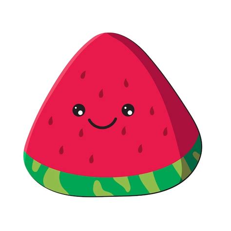 Premium Vector Cute Watermelon Vector Illustration