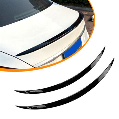 Universal 1 2M Black Car Rear Roof Trunk Spoiler Rear Wing Lip Trim