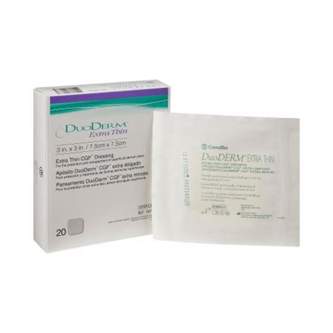 Duoderm Extra Thin Thin Hydrocolloid Dressing X Square Film Backing