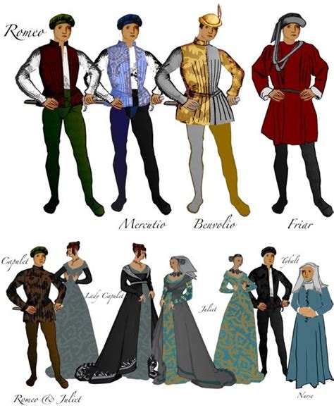 GB Theatre Company - R Character Designs | Romeo and juliet costumes ...