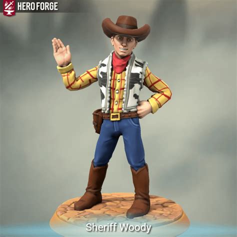 Sheriff Woody from Toy Story : r/HeroForgeMinis