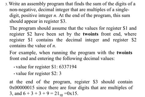 Solved Write An MIPS Assembly Program That Finds The Sum Of Chegg