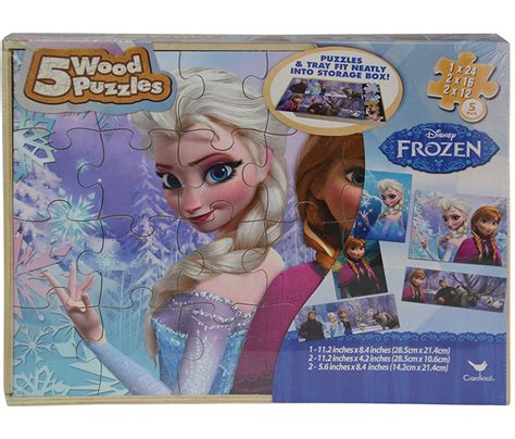 Disney Frozen 5 Wood Puzzles Set Puzzle