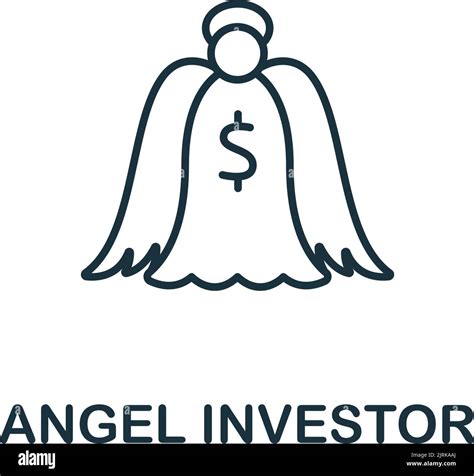 Angel Investor Icon Line Simple Line Stock Market Icon For Templates